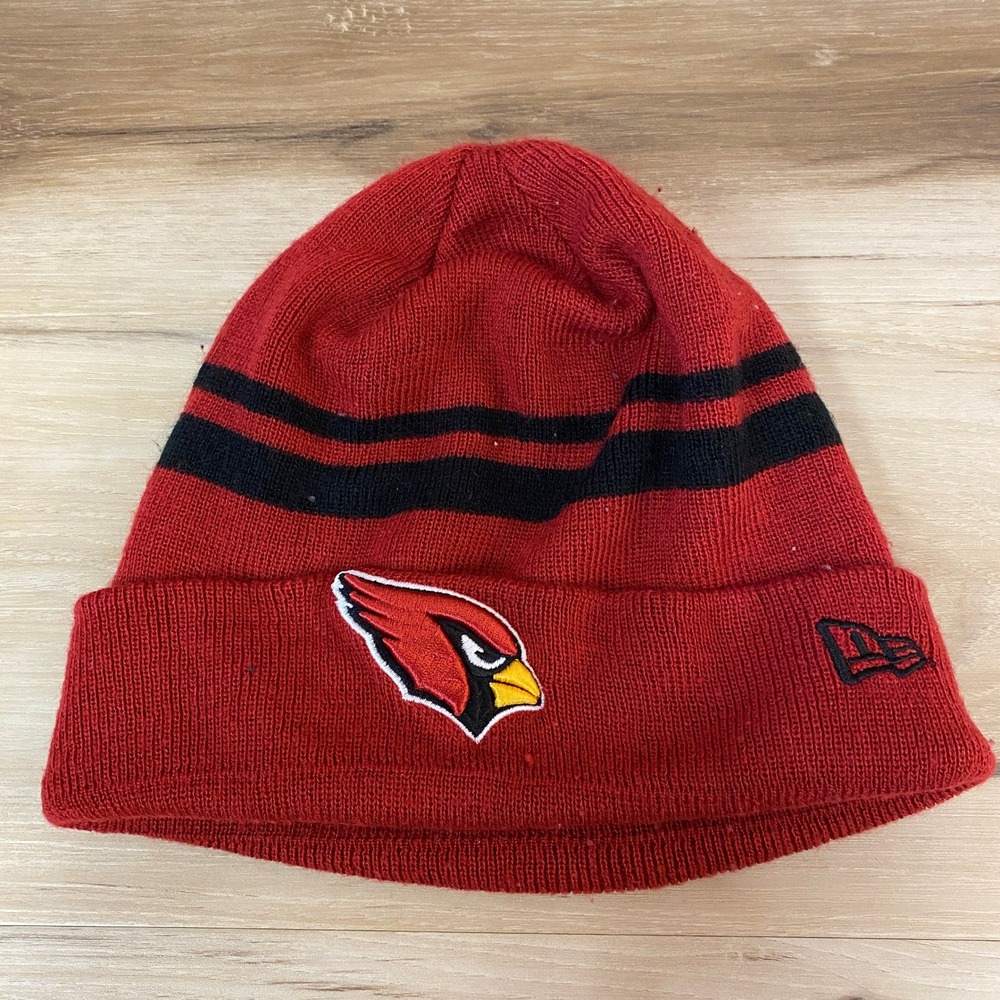 Arizona Cardinals New Era Knit‎ Beanie Hat Red Black NFL Football Men